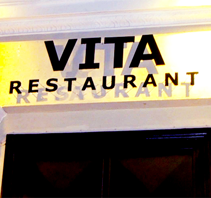 vita restaurant skilt skilte bogstaver facade skiltefabrikken københavn